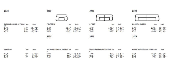 Lamod Italia Evergreen Modern Black Italian Leather Sofa Set Model VGNTEVERGREEN-BLK