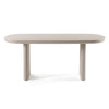 Modrest Evermore Modern Grey Faux Cement Oval Dining Table Model VGGM-1752-GRY