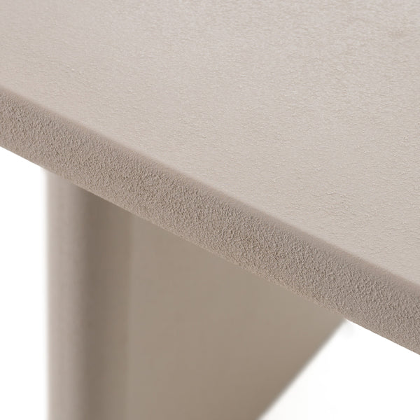 Modrest Evermore Modern Grey Faux Cement Oval Dining Table Model VGGM-1752-GRY