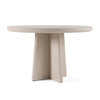 Modrest Evermore Modern Grey Faux Cement Round Dining Table Model VGGM-DT1752A