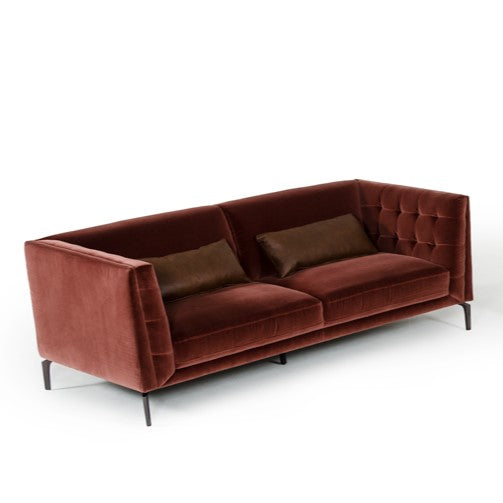Divani Casa Ansted Modern Fabric Loveseat Model VGKKEX-013-BRN-LOVE