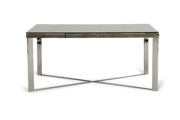 Modrest Santiago Modern Rectangular Wood Mosaic Dining Table Model VGEWF2193AB