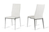 Libby Modern White Leatherette Dining Chair (Set of 2)