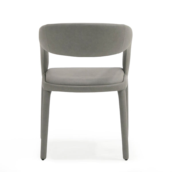 Modrest Faerron Modern Grey Leatherette Dining Chair Model VGEUMC-7182CH-GRY