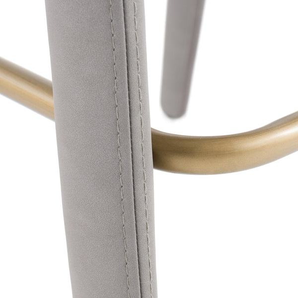 Modrest Faerron Modern Grey Leatherette Bar Chair Model VGEU-MC-7182BC-B-GRY