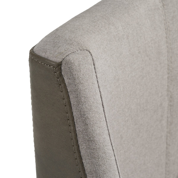 Modrest Fairview Contemporary Grey & Brass Counter Stool Model VGGA-6947CH-C-GRY-CS