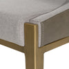 Fairview Contemporary Grey + Brass Counter Stool