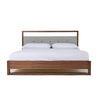 Eastern King Nova Domus Falcor Modern Grey Fabric & Walnut Veneer Bed Model VGMABR-107-BED-EK