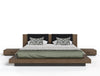 Nova Domus Fantasia Dark Walnut | Dark Grey Bed And Two Nightstands Model VGWDHL-W01-BED-2NS