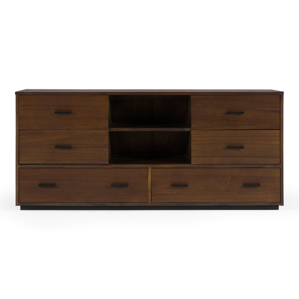 Fantasia Contemporary Dark Walnut Dresser