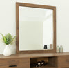 Fantasia Contemporary Walnut Mirror