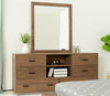 Fantasia Contemporary Walnut Mirror