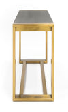 Modrest Fauna Modern Wenge And Brass Console Table Model VGBB-BN-2X-WB-BRN-CT
