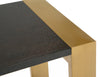 Fauna Modern Wenge and Brass Console Table