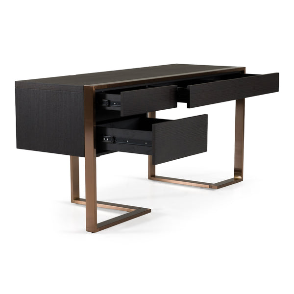 Modern Fauna Wenge and Rosegold Desk