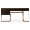 Modrest Modern Fauna Wenge And Brass Desk Model VGBB-BN-2DK-DWB-DESK