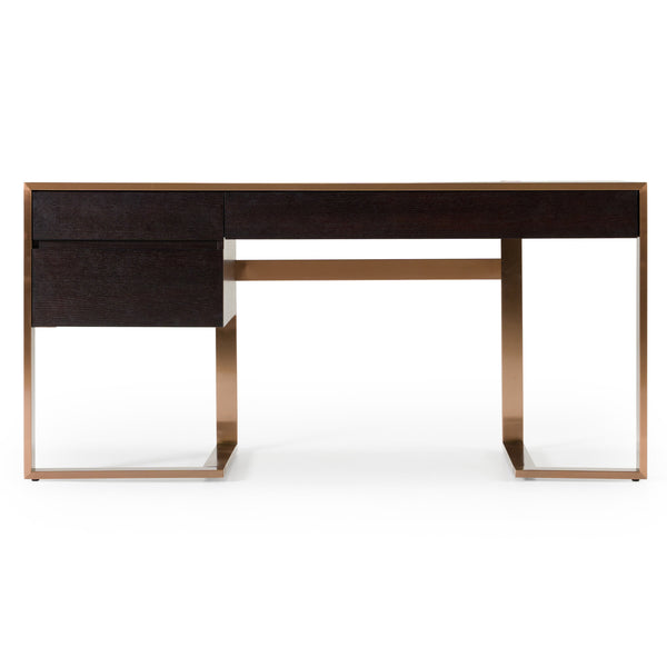 Modern Fauna Wenge and Brass Desk