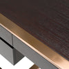 Modern Fauna Wenge and Brass Desk