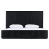 Modrest Fields Modern Black Acacia Bed Model VGWD-VGD2-BED-BLK