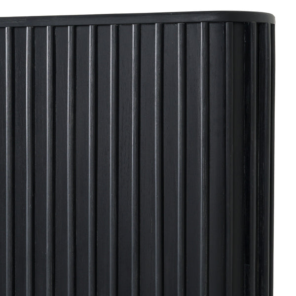 Modrest Fields Modern Black Acacia Bed Model VGWD-VGD2-BED-BLK