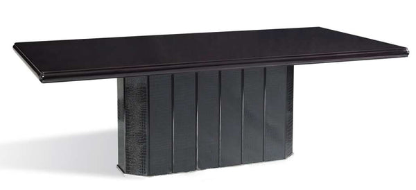 Supreme Luxury Ebony Veneer And Black Crocodile Dining Table Model VGUNAC832-240