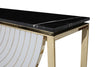 Flavio Gold + Marble Console Table