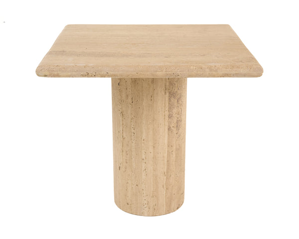 Modrest Fletcher Modern Travertine Marble 18" Tall End Table Model VGBR-SBA-4798