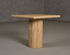 Modrest Fletcher Modern Travertine Marble 18" Tall End Table Model VGBR-SBA-4798
