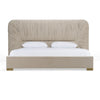 Modrest Florence Modern Beige Velvet & Leatherette Bedroom Set Model VGVC-BD2410-SET