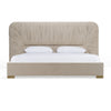 Queen Modrest Florence Modern Beige Velvet & Gold Bed Model VGVC-BD2410-BED-Q