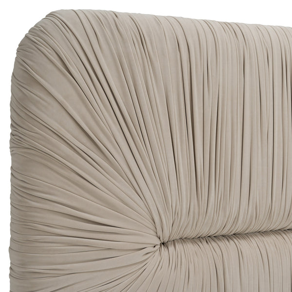 Modrest Florence Modern Beige Velvet & Leatherette Bedroom Set Model VGVC-BD2410-SET