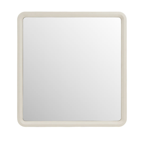 Florence Modern Beige Leatherette Mirror