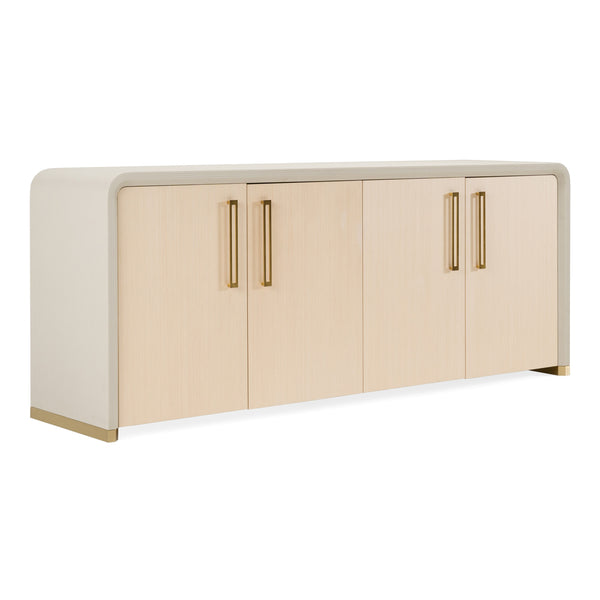 Florence Modern Beige Leatherette + Gold Buffet