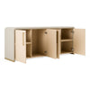 Florence Modern Beige Leatherette + Gold Buffet