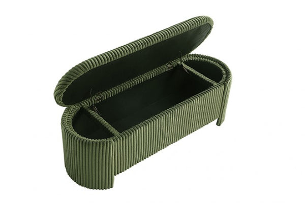 Furniture of America Grainne Green Contemporary Storage Bench Model FM-AC8007GR