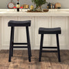 Furniture of America Biasca Black Transitional 24" Stool (2/Ctn) Model FM-BR3001BK-24-2PK
