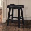 Furniture of America Biasca Black Transitional 24" Stool (2/Ctn) Model FM-BR3001BK-24-2PK