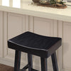Furniture of America Biasca Black Transitional 24" Stool (2/Ctn) Model FM-BR3001BK-24-2PK