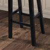 Furniture of America Biasca Black Transitional 24" Stool (2/Ctn) Model FM-BR3001BK-24-2PK