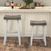 Furniture of America Biasca Gray/White Transitional 29" Stool (2/Ctn) Model FM-BR3001WH-29-2PK