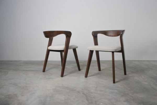 Furniture of America Logstor Rich Walnut Mid-Century Modern Side Chair (2/Ctn) Model FM30002WN-SC-2PK