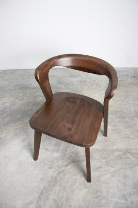 Furniture of America Romont Rich Walnut Mid-Century Modern Side Chair (2/Ctn) Model FM30003WN-SC-2PK