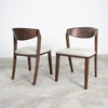 Furniture of America Hadsten Rich Walnut Mid-Century Modern Side Chair (2/Ctn) Model FM30004WN-SC-2PK