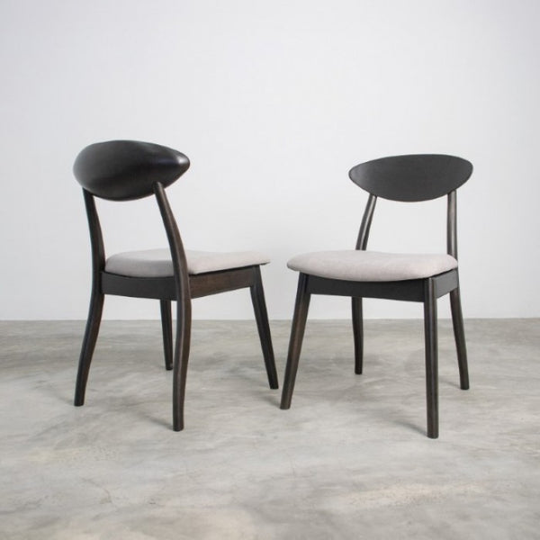 Furniture of America Beale Black Mid-Century Modern Dining Chair (2/Ctn) Model FM3100BK-SC-2PK