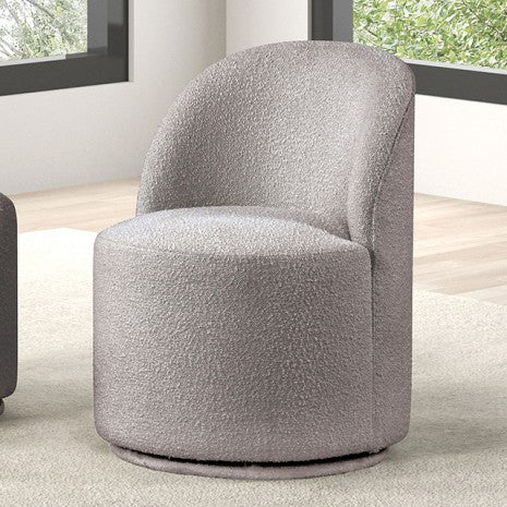Furniture of America Broager Light Gray Contemporary Dining Swivel Chair, Light Gray Model FM3001LG-SC