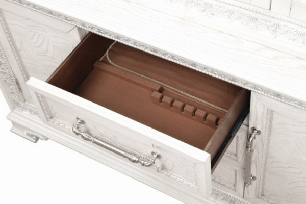 Furniture of America Stella Mia Ivory Traditional Hutch Buffet Model FM31000WH-HB-SET