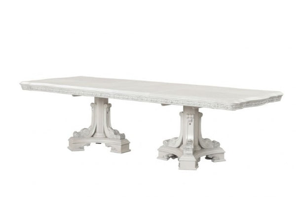 Furniture of America Stella Mia Ivory Traditional Dining Table Model FM31000WH-T-TABLE