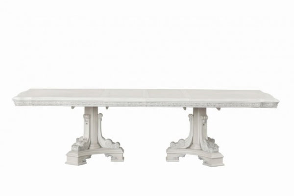 Furniture of America Stella Mia Ivory Traditional Dining Table Model FM31000WH-T-TABLE