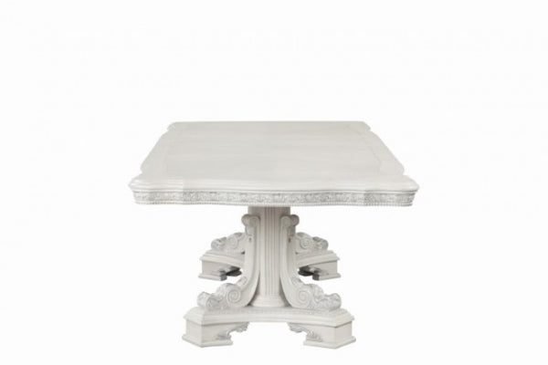 Furniture of America Stella Mia Ivory Traditional Dining Table Model FM31000WH-T-TABLE