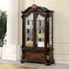 Furniture of America Leovanni Dark Brown Traditional Curio Model FM31003DB-CR-SET